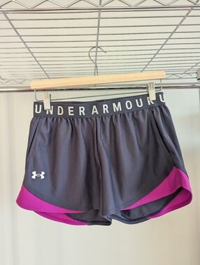 Under Armour Women's "Play Up 3.0" Athletic Loose Training Shorts (Pink &Purple)